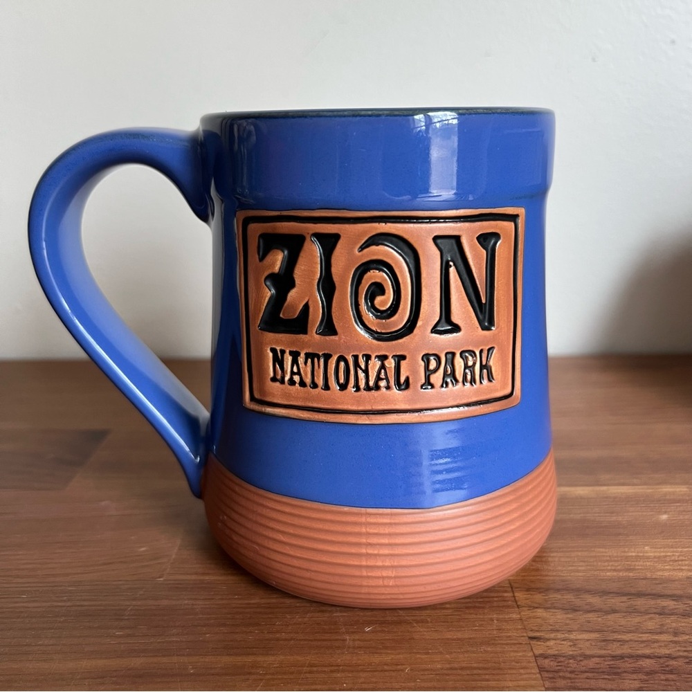 NOWT Zion Ponderosa Merch Mug - Very Large Blue Zion